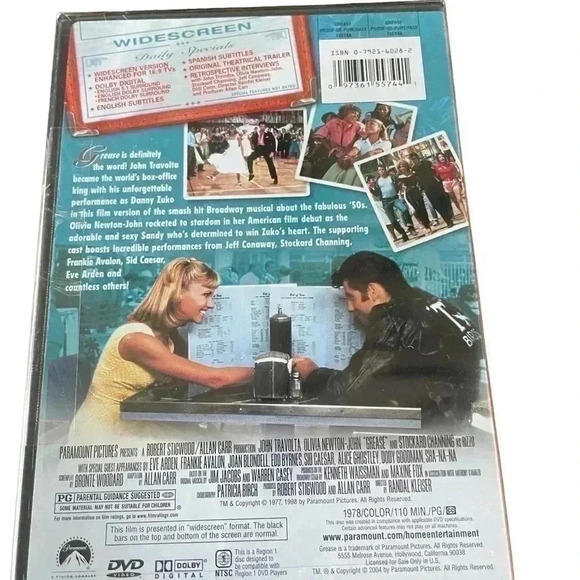 Grease John Travolta Olivia Newton-John DVD - Picture 2 of 3